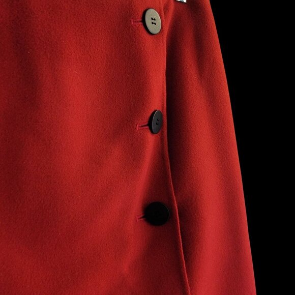 Talbots 100% Wool Wrap Skirt With Button Accents Size 10 - Picture 10 of 13